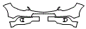 2008 Acura RDX Lower Bumper and Upper Bumper Kit - PPF