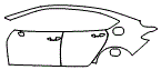 2024 Acura TLX Door and Rear Fender Kit - PPF