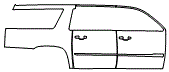 2018 Cadillac Escalade Door and Rear Fender Kit - PPF