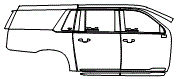 2024 Cadillac Escalade ESV Sport Platinum Door and Rear Fender Kit - PPF