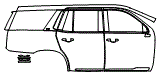 2023 Cadillac Escalade Standard Wheel Base Sport Door and Rear Fender Kit - PPF