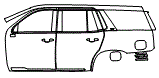 2023 Cadillac Escalade  Sport Platinum Door and Rear Fender Kit - PPF