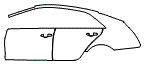 2018 Cadillac CTS Sedan Luxury Collection Door and Rear Fender Kit - PPF