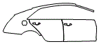 2017 Cadillac CTS Sedan Vsport Premium Rear Fender and Door Kit - PPF