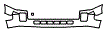 2008 Cadillac SRX Base Lower Bumper Kit - PPF