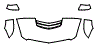 2018 Cadillac ATS-V Sedan Hood, Fender and Mirror Kit - PPF