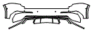 2021 Cadillac XT6 Sport Rear Bumper Kit - PPF
