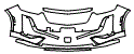 2021 Cadillac XT6 Sport Bumper Kit - PPF