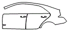 2023 Cadillac CT4 Door and Rear Fender Kit - PPF