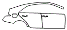 2024 Cadillac CT4 Door and Rear Fender Kit - PPF