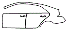 2025 Cadillac CT4 Door and Rear Fender Kit - PPF