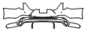 2025 Cadillac CT4 V-Series Rear Bumper Kit - PPF
