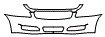 2008 Infiniti G35 Sedan X Bumper and Upper Bumper Kit - PPF