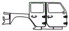 2022 Jeep Wrangler  Sport Altitude Door and Rear Fender Kit - PPF