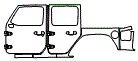 2022 Jeep Wrangler 4xe Door and Rear Fender Kit - PPF
