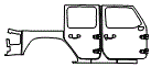 2020 Jeep Wrangler  High Altitude Door and Rear Fender Kit - PPF