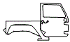2013 Jeep Wrangler Sport S Door and Rear Fender Kit - PPF