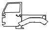 2013 Jeep Wrangler Sport S Rear Fender and Door Kit - PPF