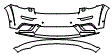 2022 Jeep Grand Cherokee WK (Previous Generation) Limited X Bumper Kit - PPF