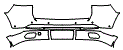 2023 Jeep Grand Cherokee 4xe Summit Rear Bumper Kit - PPF