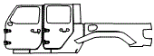 2022 Jeep Gladiator Willys Door and Rear Fender Kit - PPF