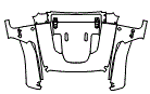 2025 Jeep Gladiator Rubicon Full Hood, Fender and Fender Flare Kit - PPF