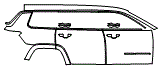 2021 Jeep Grand Cherokee L Door and Rear Fender Kit - PPF