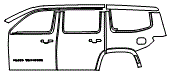 2024 Jeep Grand Wagoneer Obsidian Door and Rear Fender Kit - PPF