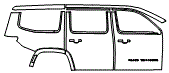 2025 Jeep Grand Wagoneer Door and Rear Fender Kit - PPF