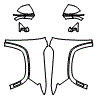 2022 Jeep Grand Wagoneer Series III Full Fender and Mirror Kit - PPF