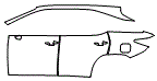 2019 Lexus RX 350 Rear Fender, Door and A-Pillar Kit - PPF