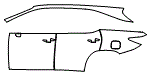 2020 Lexus RX Door, Rear Fender and A-Pillar Kit - PPF