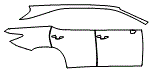 2020 Lexus RX Door, Rear Fender and A-Pillar Kit - PPF