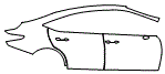 2023 Lexus ES 350 F Sport Door and Rear Fender Kit - PPF