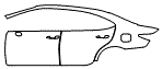 2018 Lexus ES 350 Rear Fender and Door Kit - PPF