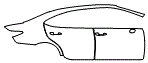 2018 Lexus ES 300h Door and Rear Fender Kit - PPF