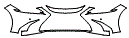 2020 Lexus ES  Luxury Bumper Kit - PPF