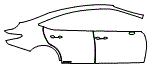 2025 Lexus ES 300h Base Door and Rear Fender Kit - PPF