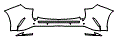 2022 Lexus NX 350h Rear Bumper Kit - PPF