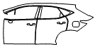 2025 Lexus NX  Premium Door and Rear Fender Kit - PPF