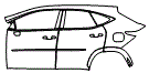 2023 Lexus NX  F Sport Door and Rear Fender Kit - PPF