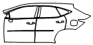 2024 Lexus NX  Base Door and Rear Fender Kit - PPF