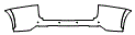 2021 Lexus NX 300h Rear Bumper Kit - PPF
