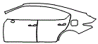 2025 Lexus IS 300 F Sport Door and Rear Fender Kit - PPF