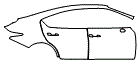2025 Lexus IS 500 F Sport Performance Door and Rear Fender Kit - PPF