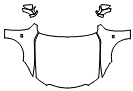 2024 Lexus IS Full Hood, Fender and Mirror Kit - PPF
