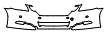 2008 Lexus GS 460 Bumper and Luggage Area Kit