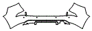 2016 Lexus GX Rear Bumper Kit - PPF