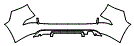 2015 Lexus GX Rear Bumper Kit - PPF