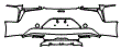 2023 Lexus LC Coupe Rear Bumper Kit - PPF
